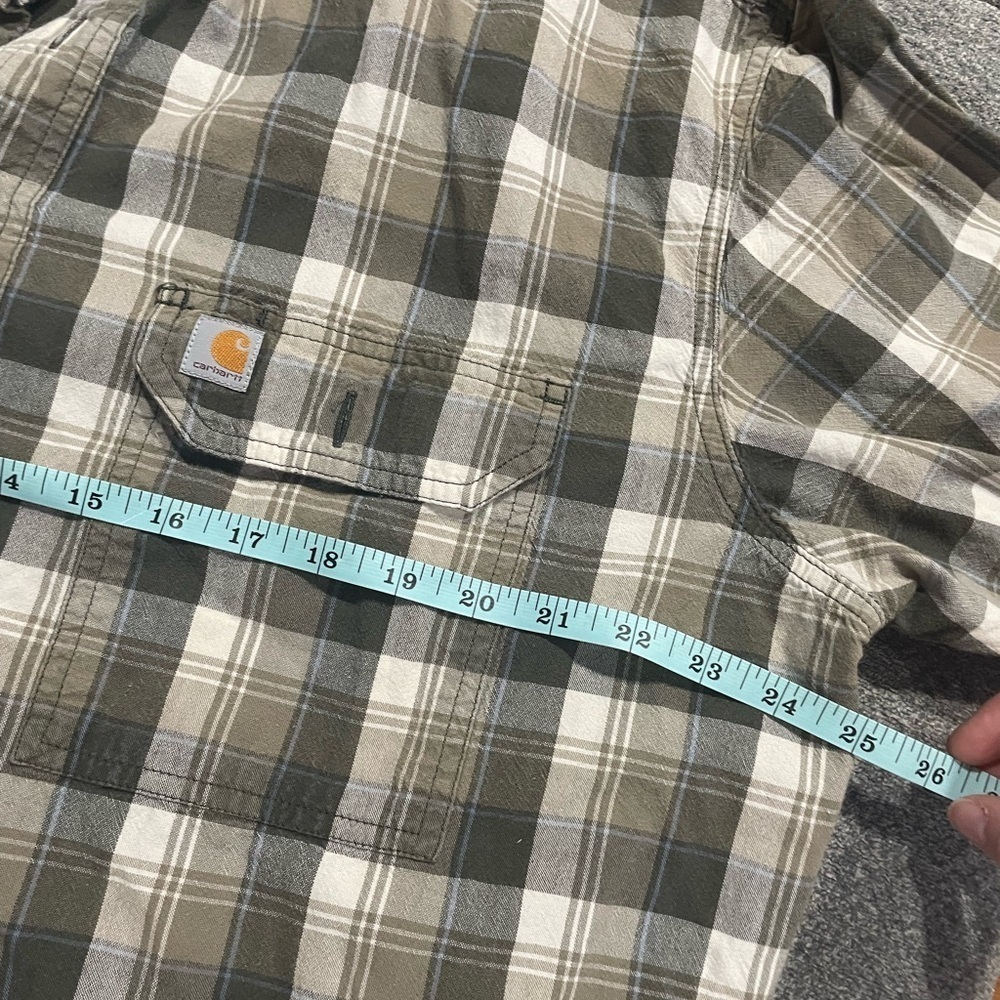 Carhartt Men’s Botton Down Plaid Relaxed Fit Long Sleeve Size 2X - Picture 4 of 6